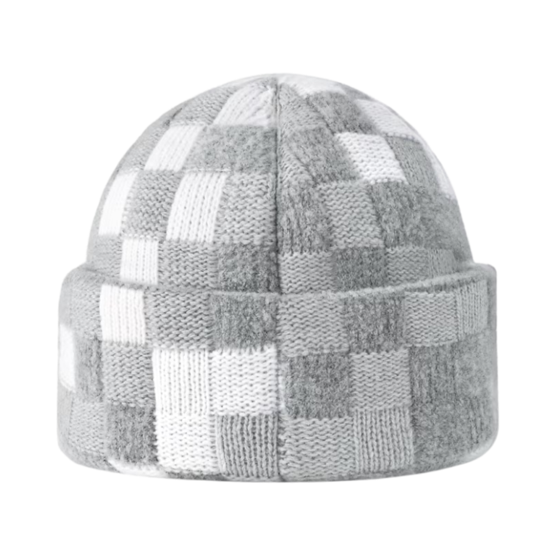 루이비통 LV 크러시 다모플라주 펄 비니 라이트 그레이(Louis Vuitton LV Crush Damoflage Pearl Beanie Light Grey) - 2