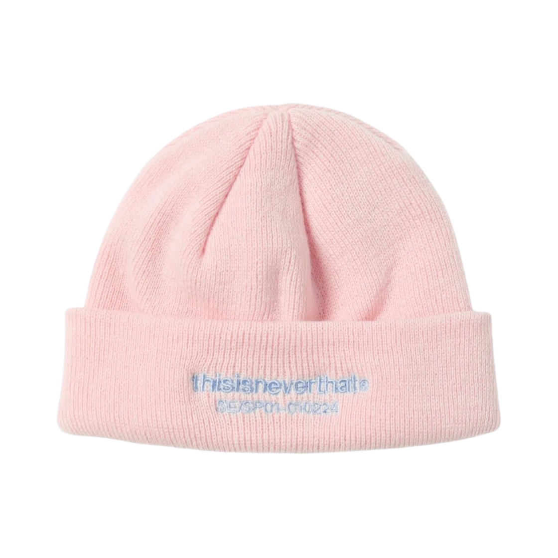 디스이즈네버댓 T 로고 쇼츠 비니 핑크(thisisneverthat T-Logo Short Beanie Pink) - 1