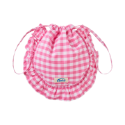 Emis Check String Eco Bag Pink