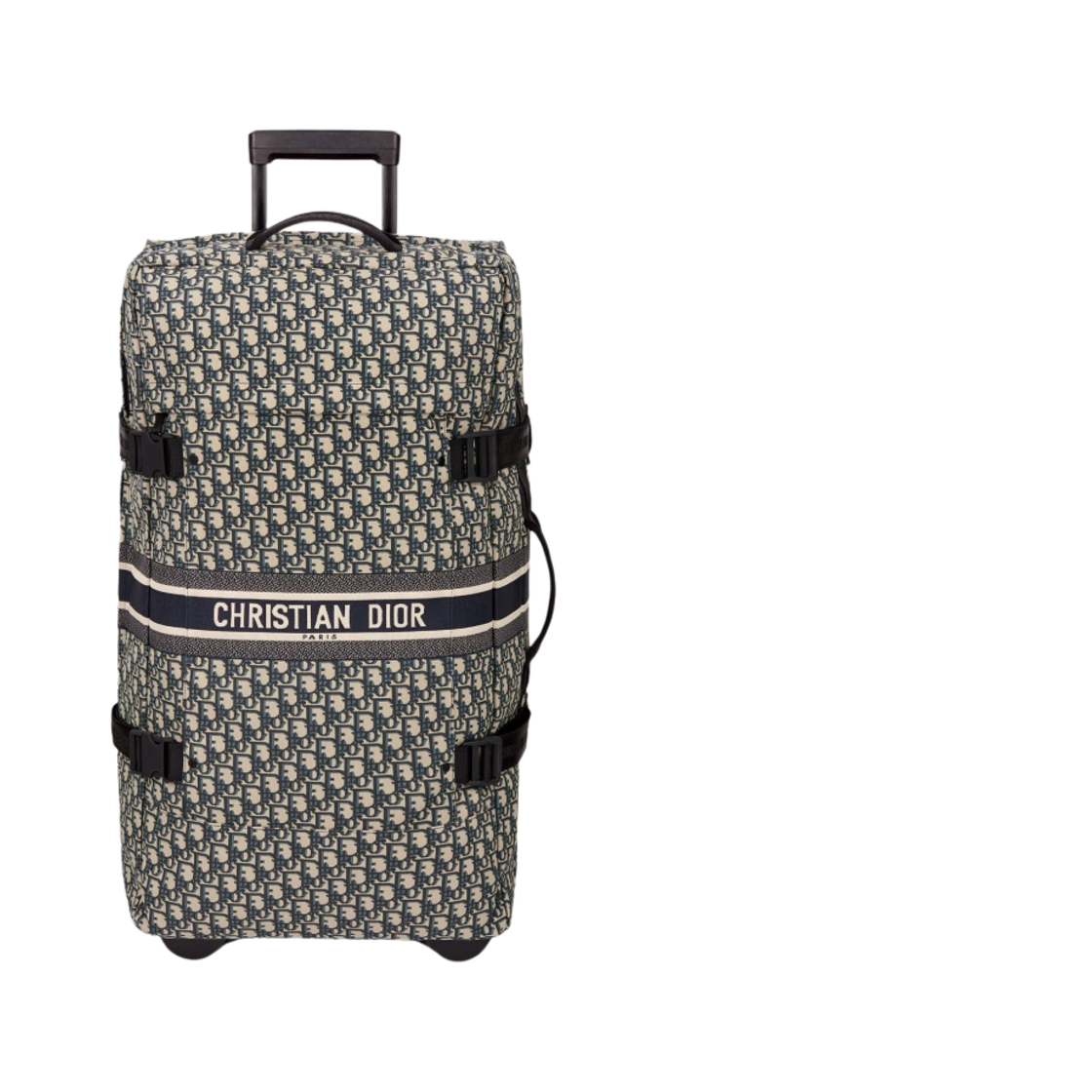 디올 미디움 디올트래블 수트케이스 블루 디올 오블리크 테크니컬 자카드(Dior Medium Dior Diortravel Suitcase Blue Dior Oblique Technical Jacquard) - 1