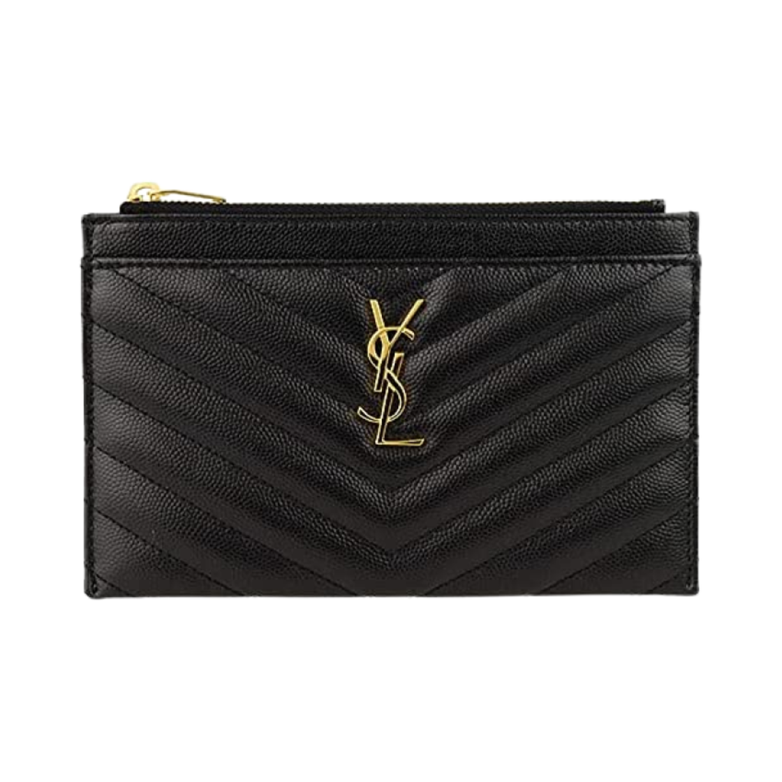 생로랑 그랑 드 뿌드르 엠보스 레더 모노그램 미니 클러치 블랙(Saint Laurent Monogram Mini Clutch in Grain De Poudre Embossed Leather Black) - 1