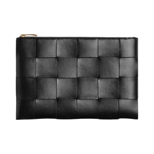 Bottega Veneta Medium Pouch Black