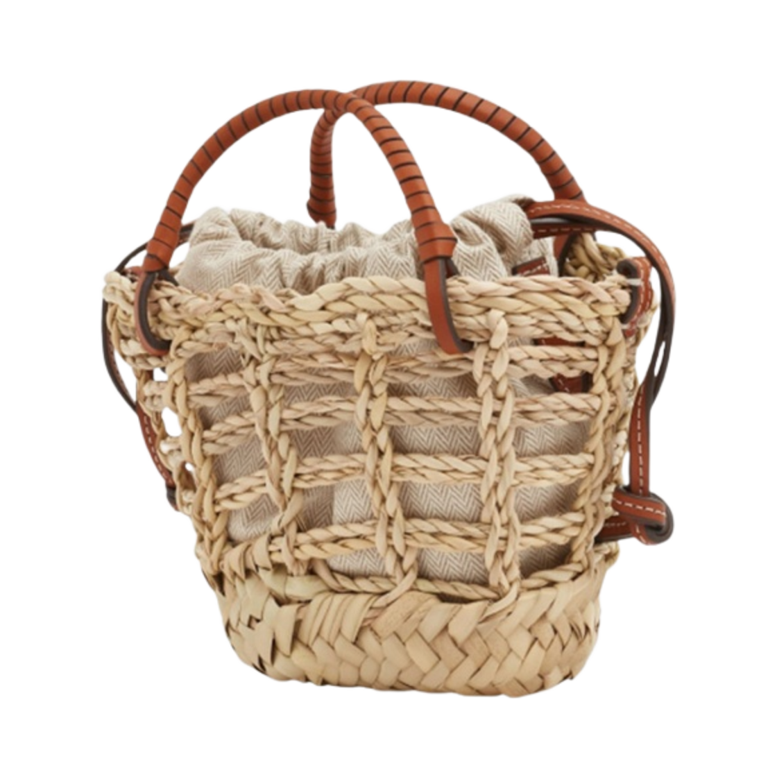 토리버치 엘라 오픈 미니 베스킷 토트백 내츄럴(Tory Burch Ella Open Mini Basket Tote Bag Natural) - 2