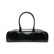Comme des Garcons Smooth Leather Tote Bag Black
