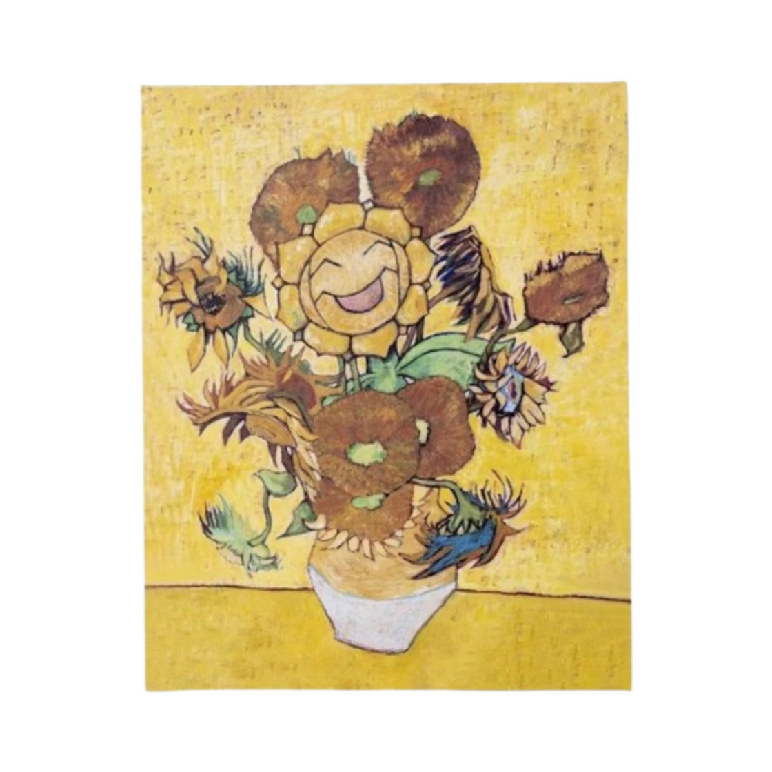 포켓몬 센터 x 반 고흐 뮤지엄 해루미 인스파이어드 바이 선플라워 캔버스 월 아트(Pokemon Center x Van Gogh Museum Sunflora Inspired by Sunflowers Canvas Wall Art)