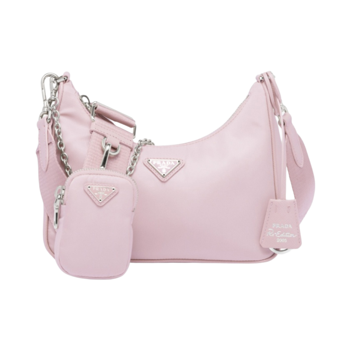 1BH204-R064-F0E18 Prada Re-Edition 2005 Re-Nylon Bag Alabaster Pink - 대표 이미지 #1