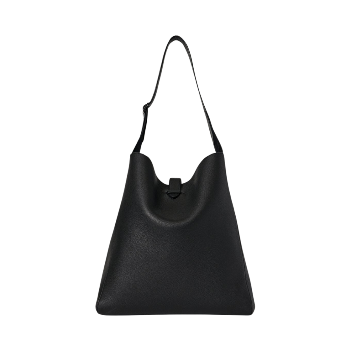 W1699L129BLPL The Row Blake Hobo Bag in Grained Calfskin Leather Black
