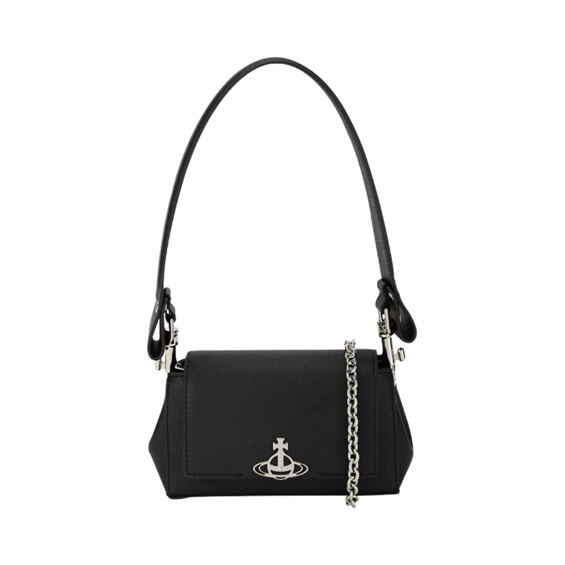 46030001W-S0021-N401 Vivienne Westwood Hazel Small Shoulder Bag Black