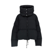 (W) Max Mara Sportmax Beira Water-Repellent Down Jacket Black