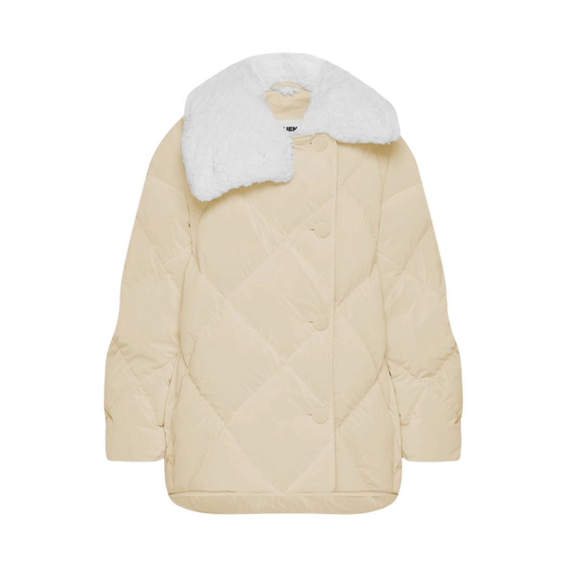 - (W) Ienki Ienki Shearling Queen Jacket Powder Sandy