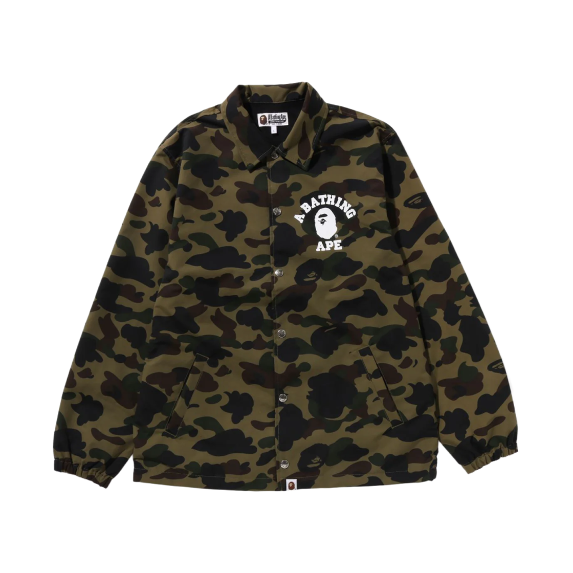 베이프 퍼스트 카모 코치 자켓 아미 그린