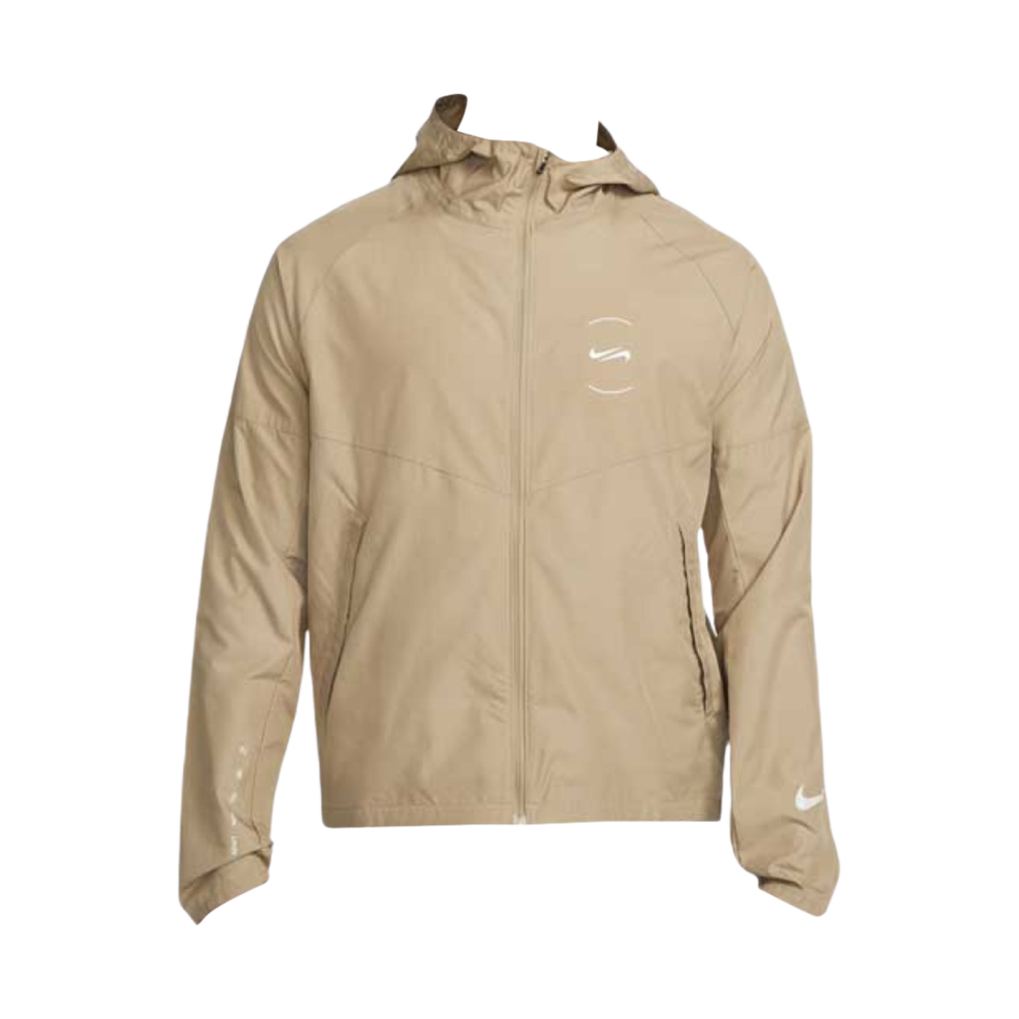 FN7285-247 Nike Miler Repel Running Jacket Khaki Light Orewood Brown - Asia