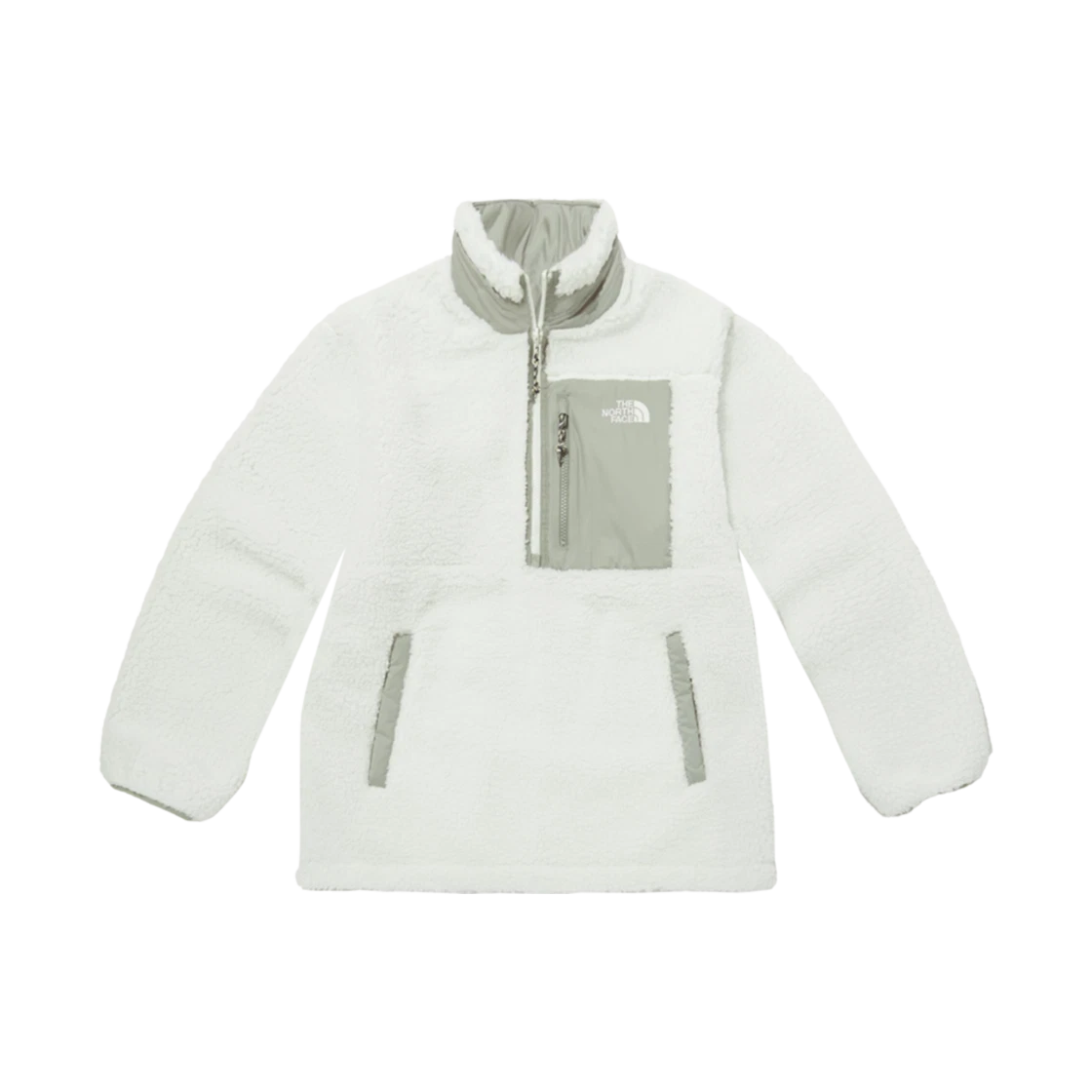 The North Face The North Face Play Green Rvs Fleece Anorak Ivory · L