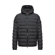 Moncler Galion Hooded Short Down Jacket Black - 25FW