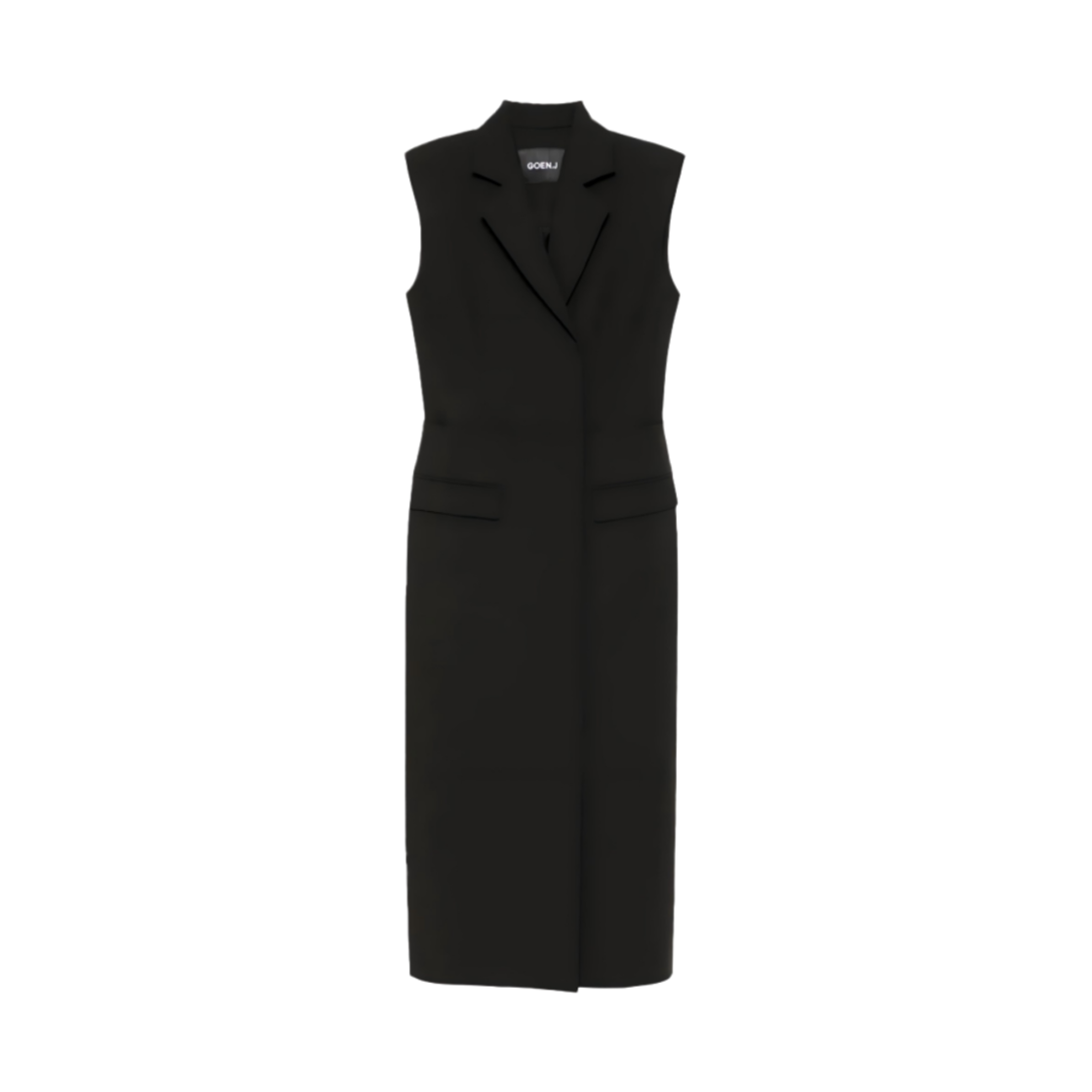 고엔제이 테일러드 베스트 레여 코트 블랙(GOEN.J Tailored Vest Layer Coat Black)