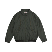 The Museum Visitor 2023 - 2024 Art Love Curved Zipper Windbreaker Khaki