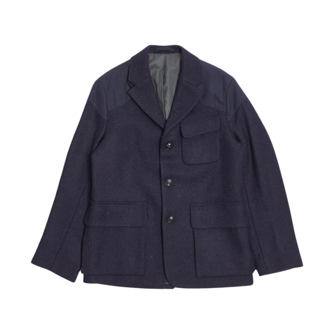 나이젤 카본 텐징 해리스 트위드 벤틸 자켓 블랙 네이비(Nigel Cabourn Tenzing Harris Tweed Ventile Jacket Black Navy)
