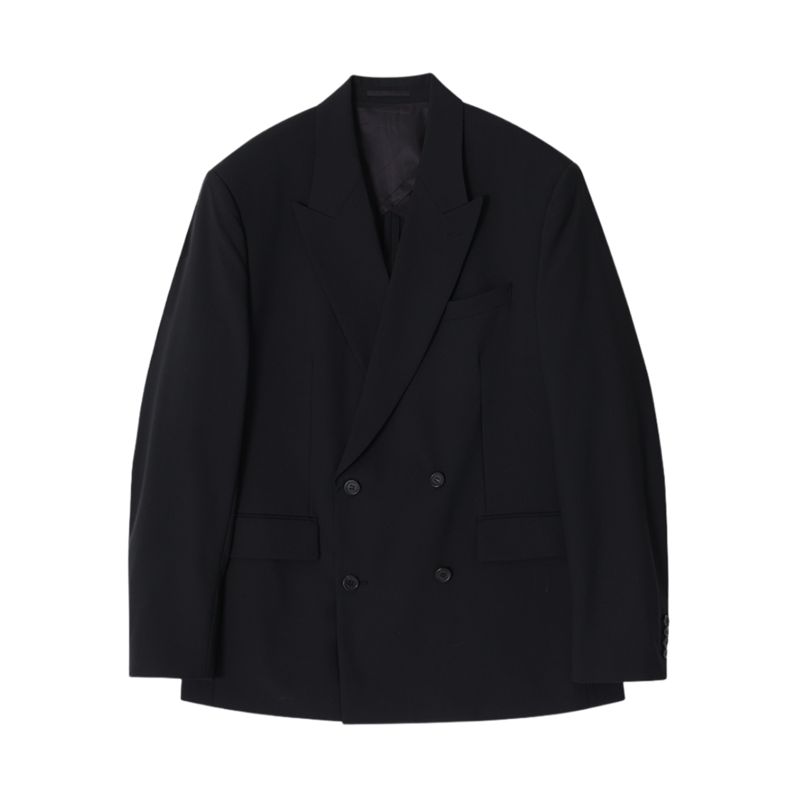 송지오옴므 아티저널 더블 블레스티드 블레이저 블랙(Songzio Homme Artisanal Double Breasted Blazer Navy Stripe)