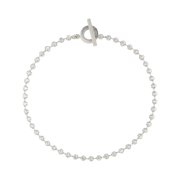 Gucci Silver Boule Chain Necklace Silver Shiny Finish