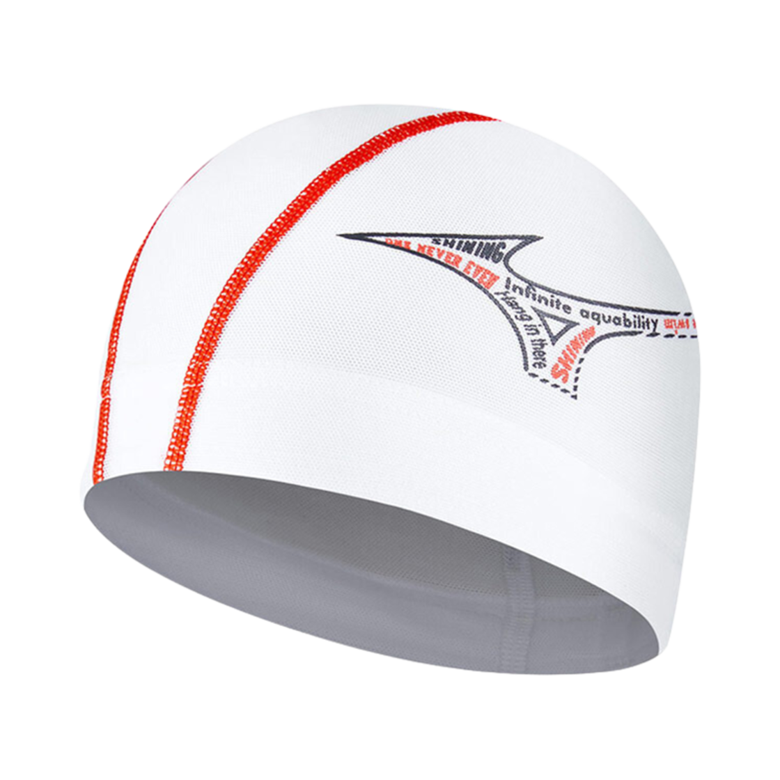N2JWA50501 Mizuno Infinite Mesh Swim Cap White