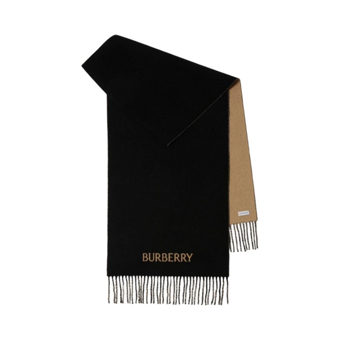 8078783 Burberry EKD Cashmere Reversible Muffler Camel