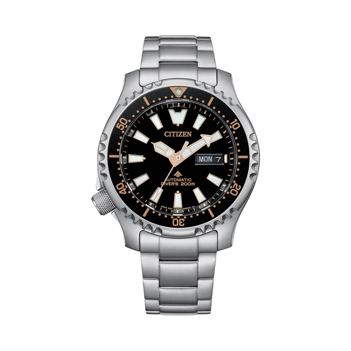 NY0160-66E Citizen Promaster Marine Automatic 42mm Stainless Steel Black Silver