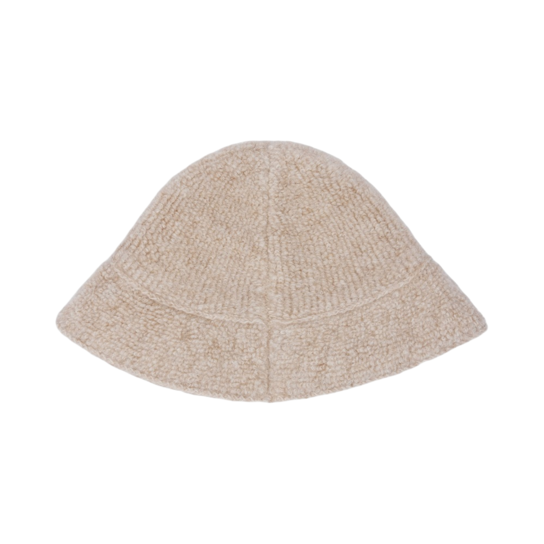 (W) 셀린느 알파카 울 트리옹프 클로시 버킷햇 오트밀((W) Celine Alpaca Wool Triomphe Cloche Bucket Hat Oatmeal) - 2