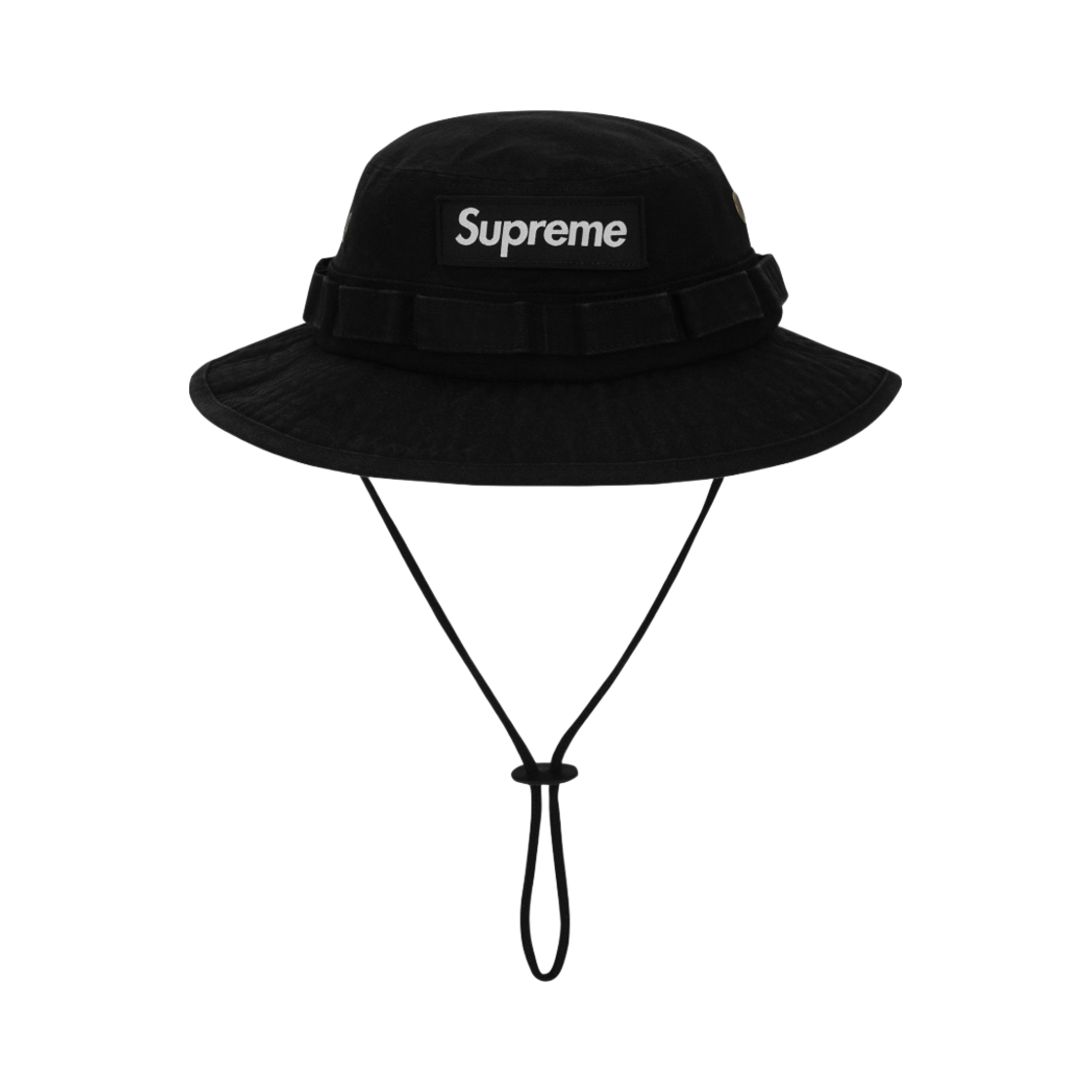 슈프림 워시드 캔버스 부니 블랙 - 24SS(Supreme Washed Canvas Boonie Black - 24SS)