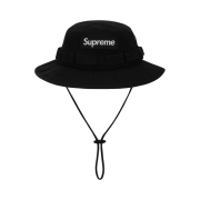 Supreme Washed Canvas Boonie Black - 24SS