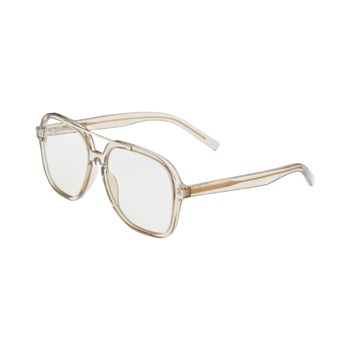 小物 SL 545 TRANSPARENT CREAM AND LIGHT GOLD Saint Laurent SL 545 Sunglasses in Transparent Cream & Light