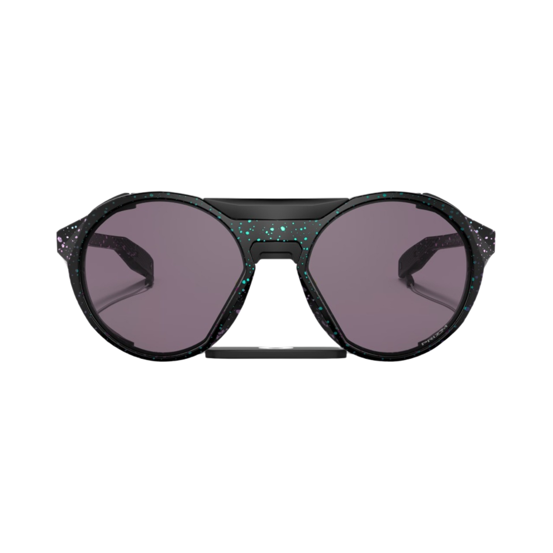 오클리 클리프덴 매트 블랙 프레임 프리즘 블랙 폴러라이즈드 렌즈 하이 브릿지 핏(Oakley x Odyssey Clifden Black Green Purple Splatter Frame Prizm Grey Lenses High Bridge Fit) - 2