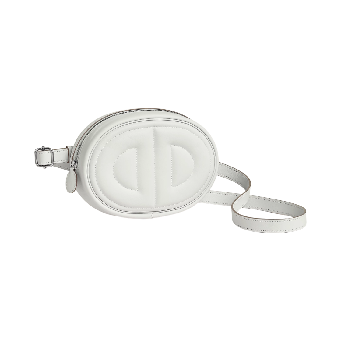 에르메스 인 더 루프 베르소 벨트백 스위프트 & 팔라듐 하드웨어 뉴 화이트 베쥬 마르파(Hermes In the Loop Verso Belt Bag Swift & Palladium New White Beige Marfa) - 2