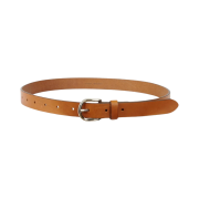 (W) Isabel Marant Zap Leather Buckle Belt Natural