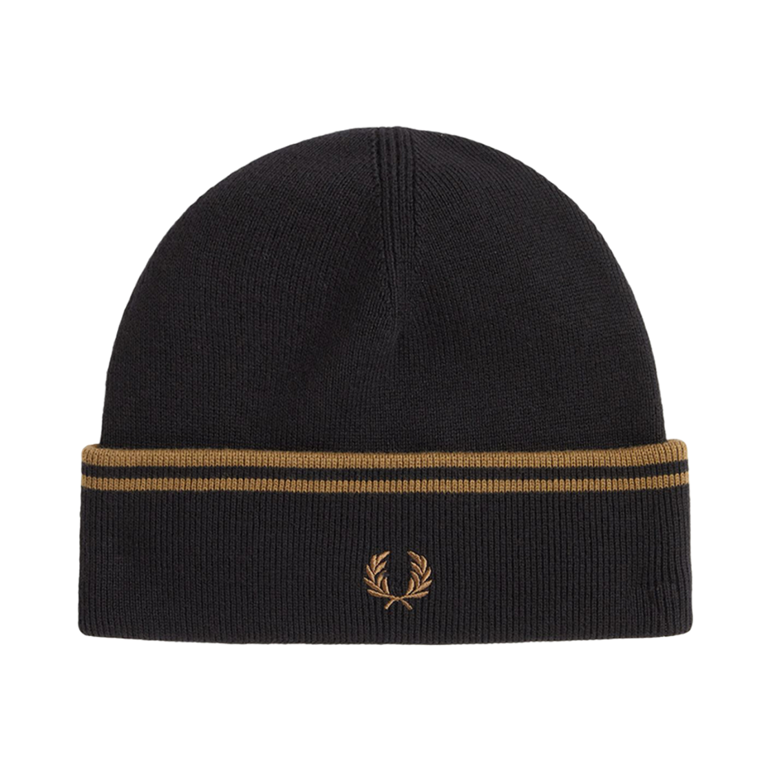 CFPU2439150-S77 Fred Perry Twin Tipped Merino Wool Beanie Black
