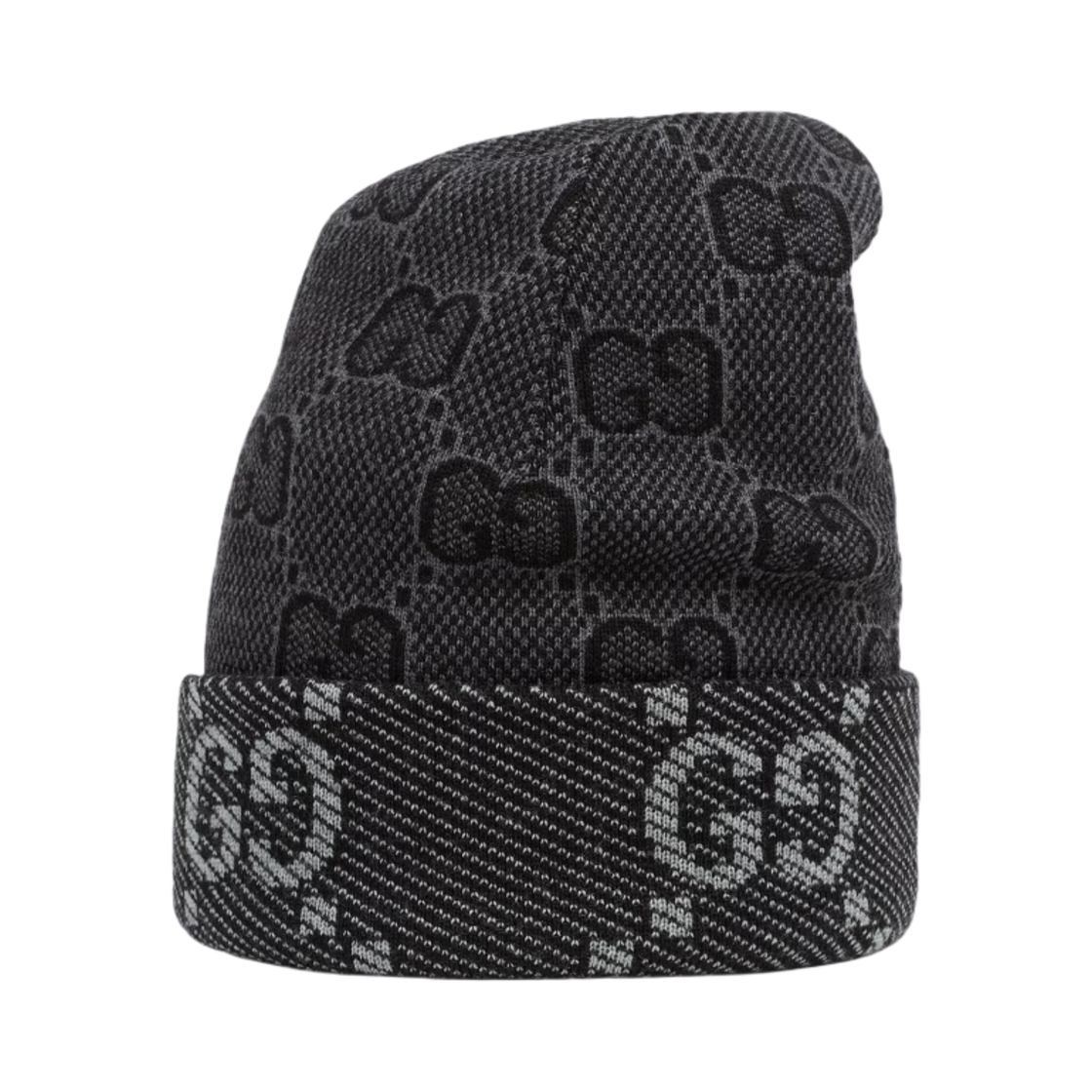구찌 GG 울 햇 블랙 다크 그레이(Gucci GG Wool Hat Black Dark Grey) - 1