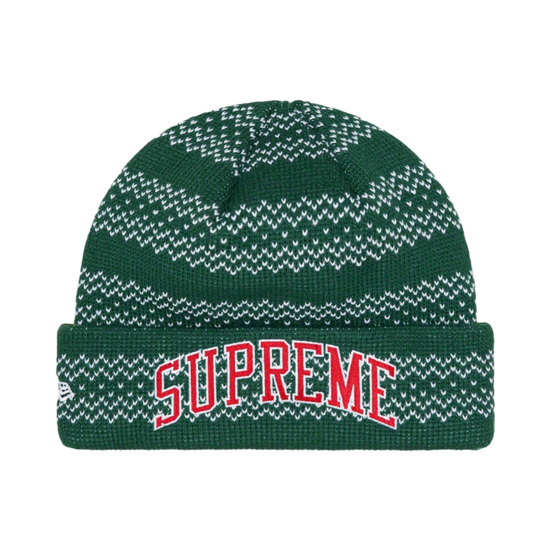 슈프림 뉴에라 스플릿 비니 그린 - 22FW(Supreme New Era Split Beanie Green - 22FW) - 1