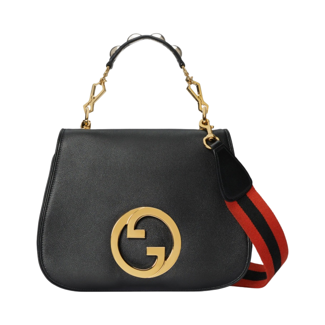 구찌 블론디 탑 핸들 백 라이트 블랙 레더(Gucci Blondie Top Handle Bag Black Leather) - 1
