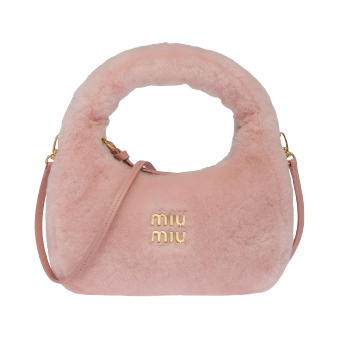 미우 미우 완더 양가죽 호보백 오키드 핑크(Miu Miu Wander Sheepskin Hobo Bag Orchid Pink) - 1