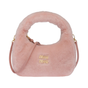 Miu Miu Wander Sheepskin Hobo Bag Orchid Pink