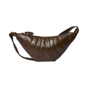 Lemaire Medium Croissant Bag Soft Nappa Leather Dark Tobacco