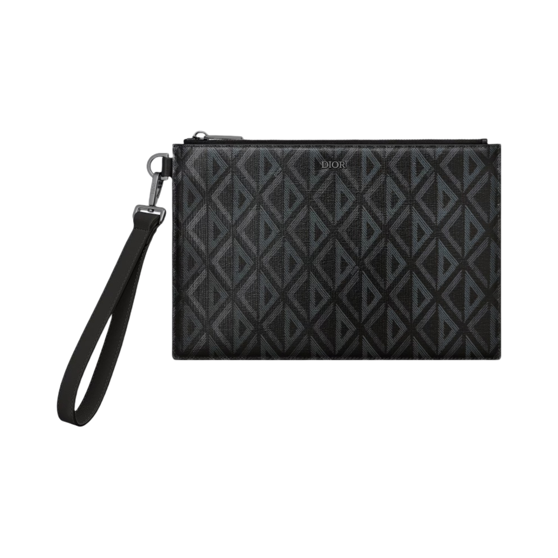 2ESCA338DCO-H43E Dior A5 Pouch Black CD Diamond Canvas - 대표 이미지 #1