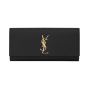 Saint Laurent Kate Clutch In Grain De Poudre Embossed Leather Black