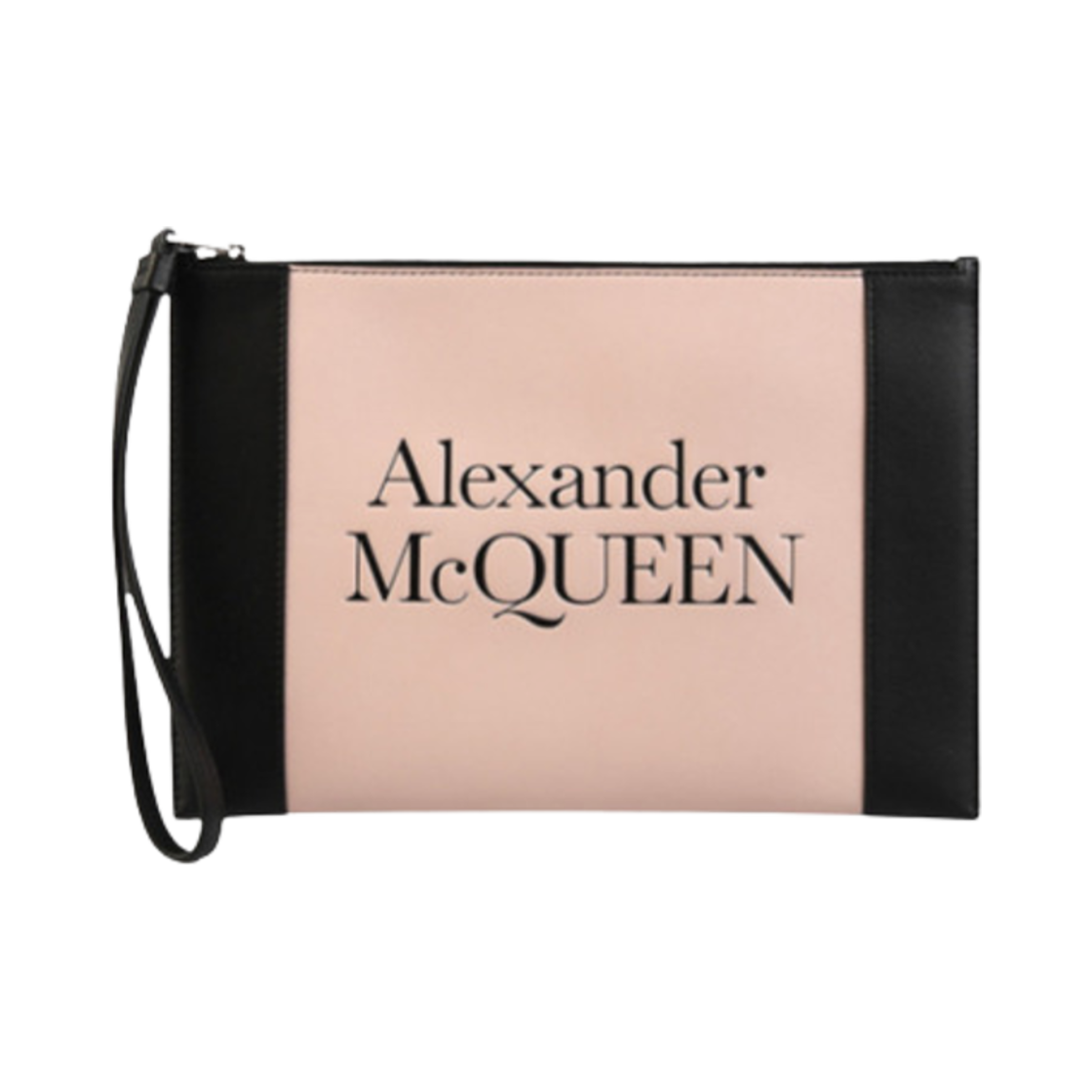 알렉산더 맥퀸 시그니쳐 지퍼 클러치 핑크 블랙(Alexander McQueen Signature Zip Clutch Pink Black)
