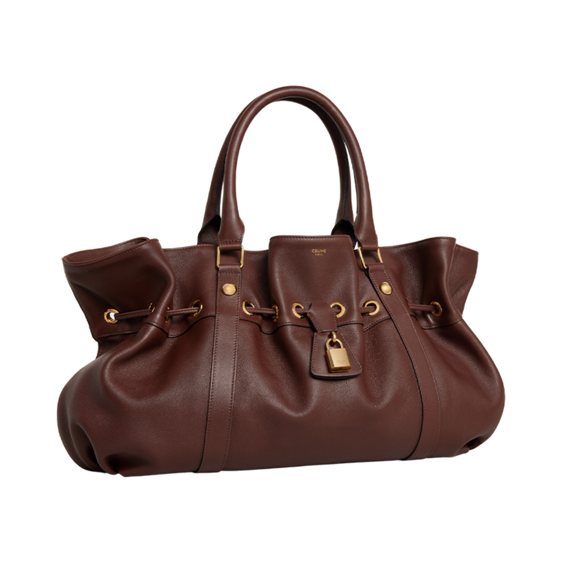 셀린느 미디움 셀린느 애비 백 서플 카프스킨 체스트넛(Celine Medium Celine Abbey Bag in Supple Calfskin Chestnut) - 2