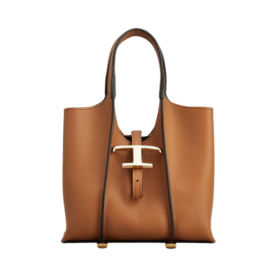 XBWTSBA0000Q8ES410 Tod's T Timeless Shopping Bag in Leather Micro Brown