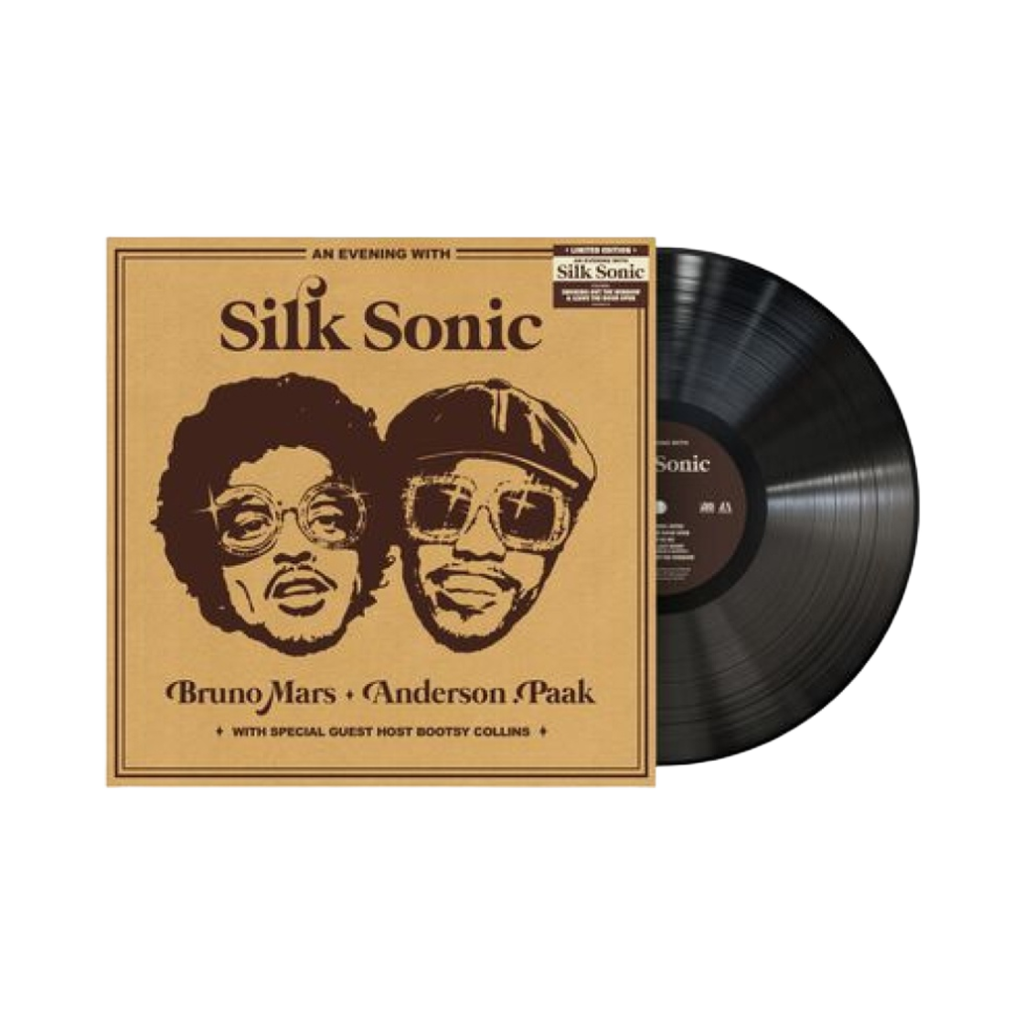 실크 소닉 앤 이브닝 윗 실크 소닉 웹스토어 한정반 LP 블랙 (10곡 수록)(Silk Sonic An Evening With Silk Sonic Webstore Limited Edition LP Black (10 Songs))