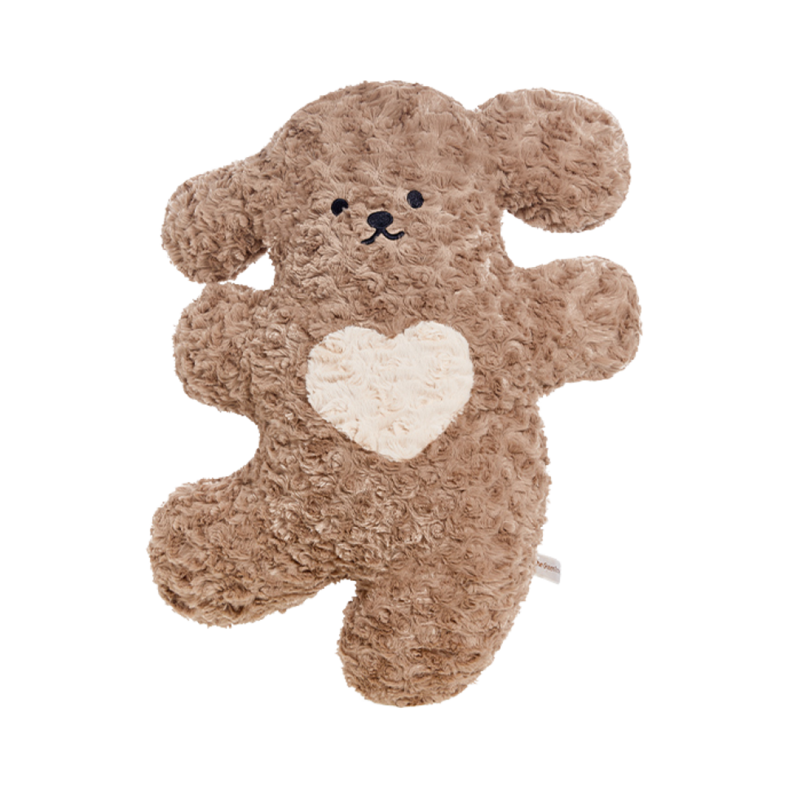 - The Green Party Happy Puppy Pillow Dark Brown