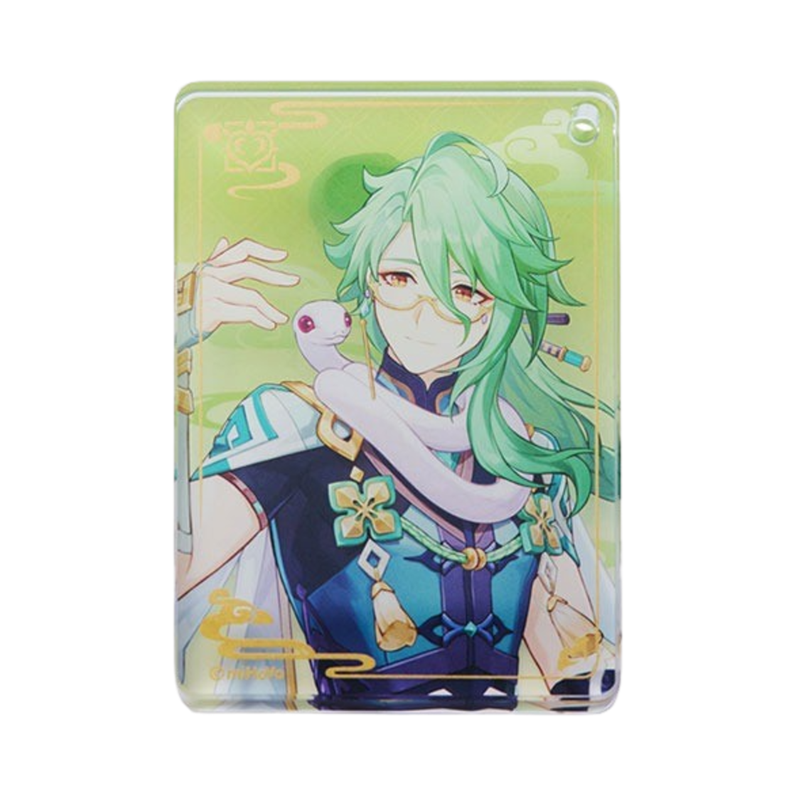 원신 아크릴 사각 키링 백출(Genshin Block Strap Baizhu) - 1