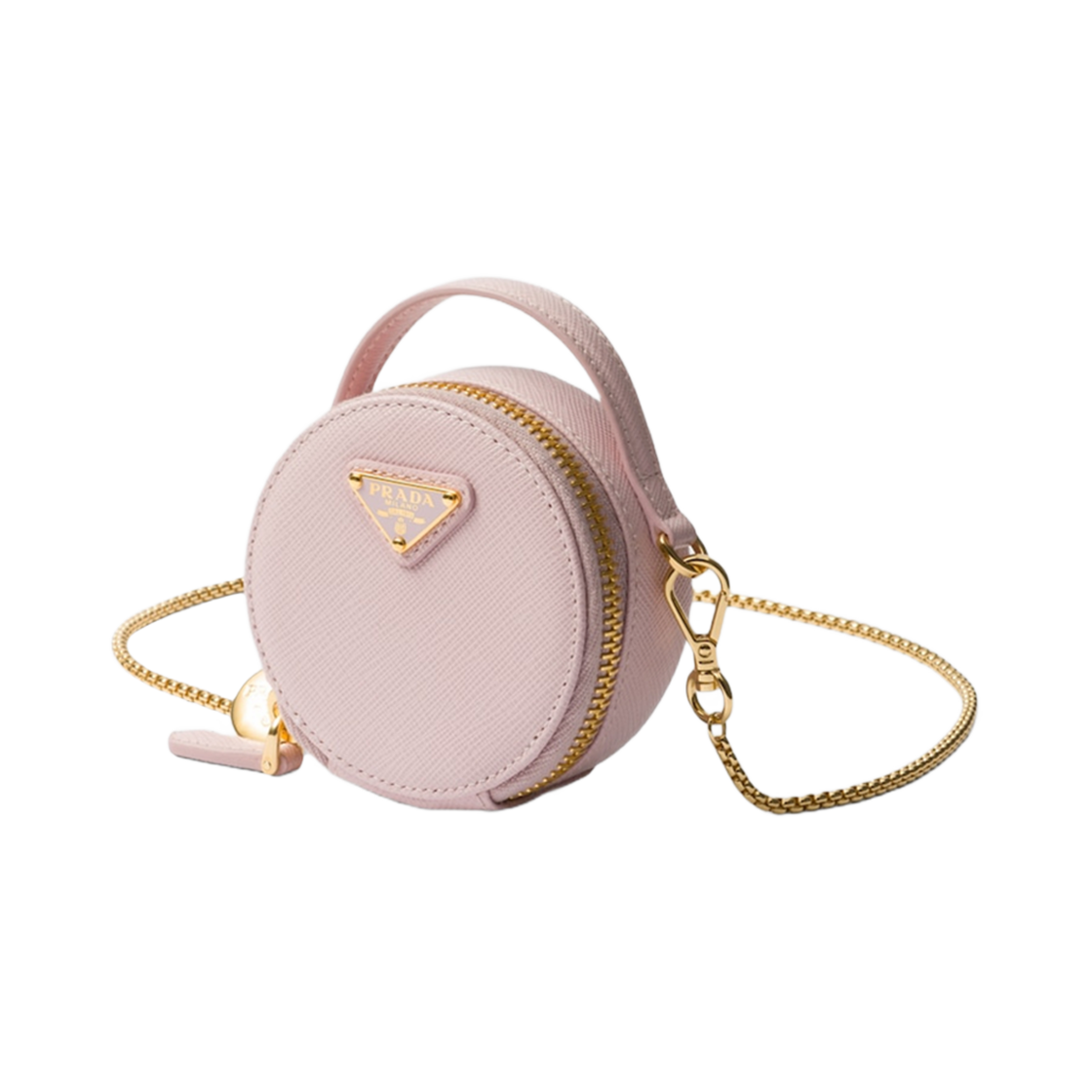 프라다 사피아노 레더 미니 파우치 알라바스터 핑크(Prada Saffiano Leather Mini-Pouch Alabaster Pink) - 2