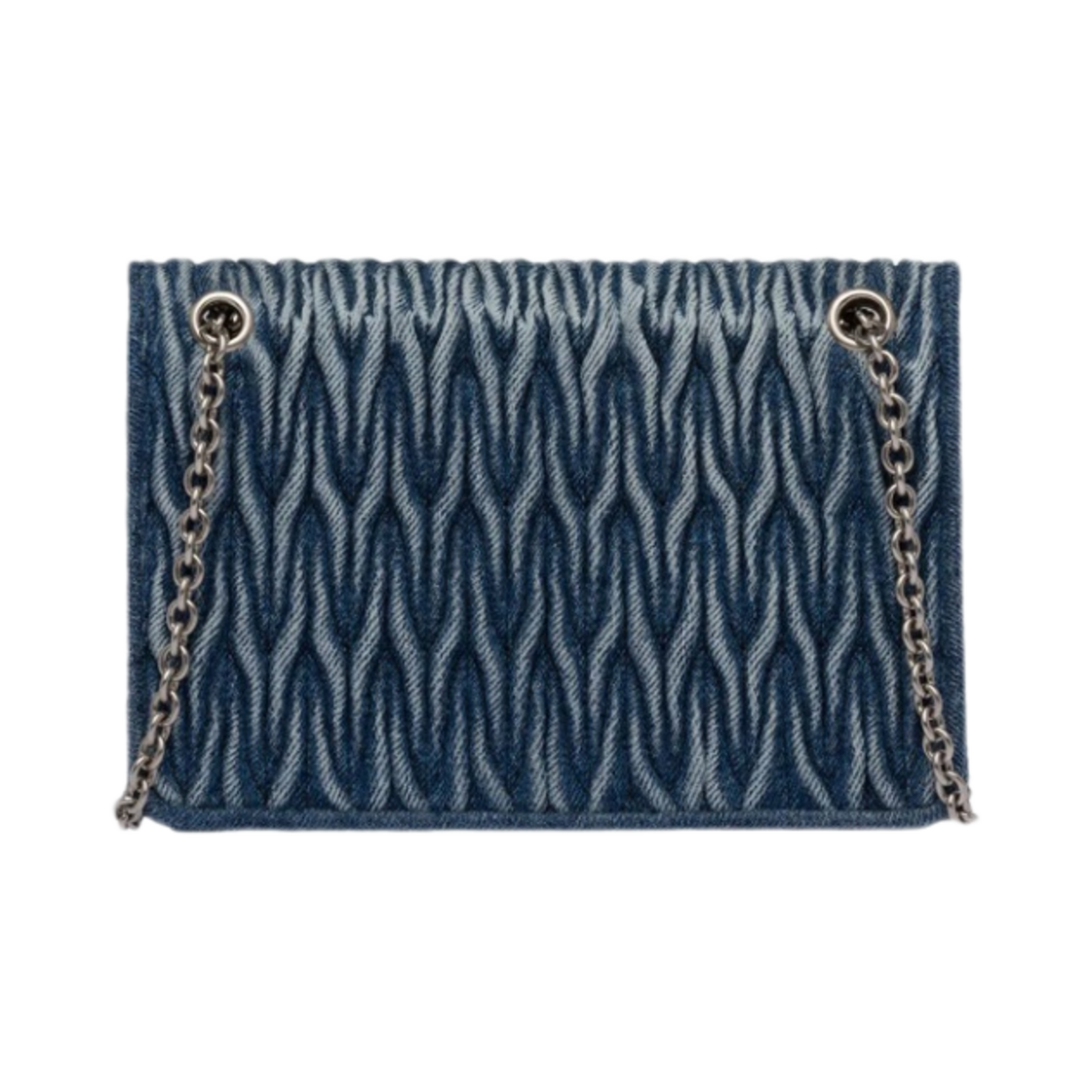 미우 미우 마테라쎄 데님 미니백 블루(Miu Miu Matelasse Denim Mini Bag Blue) - 3